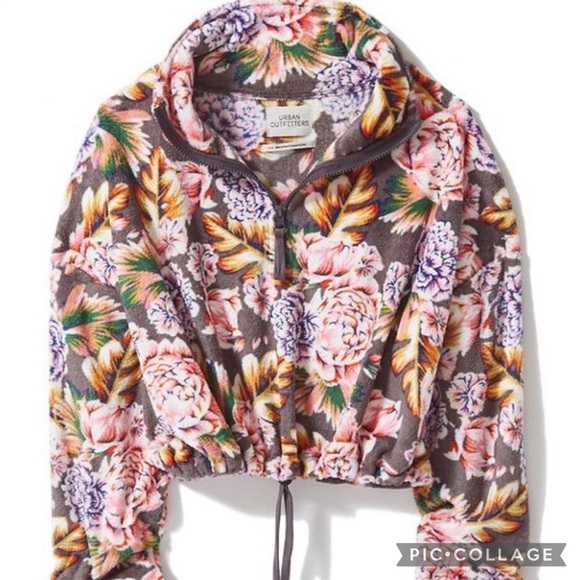 Urban Outfitters “Angela” Floral Fleece Sweatshirt - Picture 3 of 3